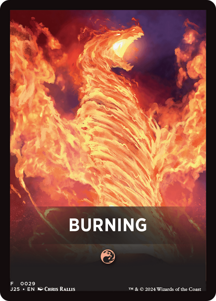 Burning Theme Card [Foundations Jumpstart Front Cards] | Mindsight Gaming