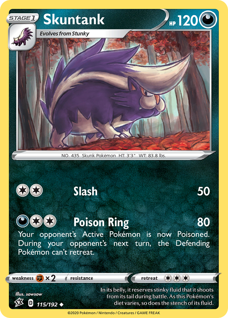 Skuntank (115/192) [Sword & Shield: Rebel Clash] | Mindsight Gaming