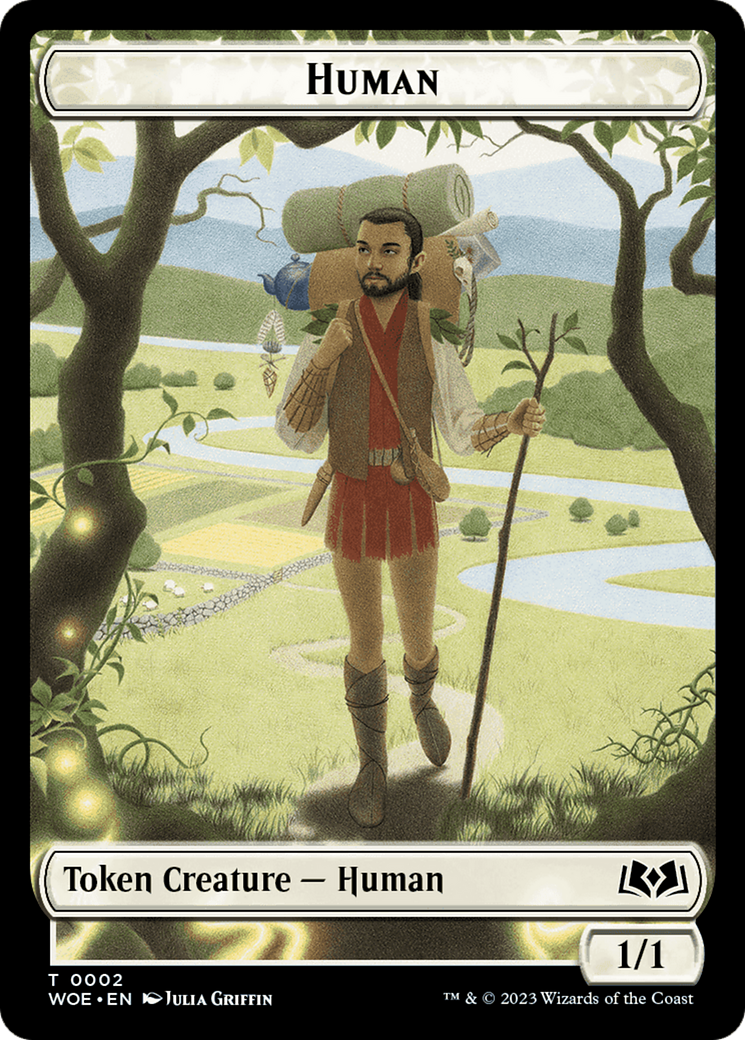 Human Token [Wilds of Eldraine Tokens] | Mindsight Gaming