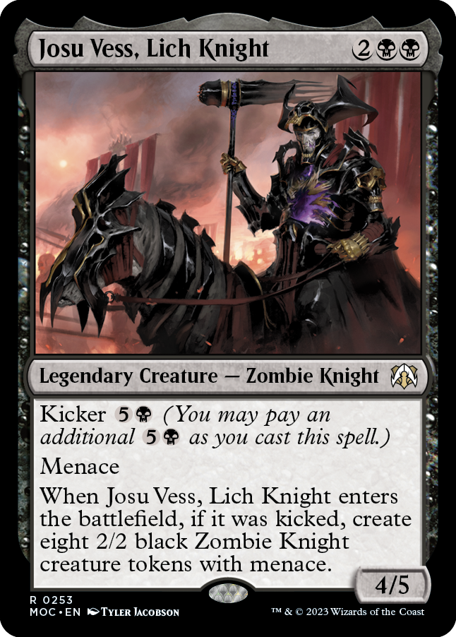 Josu Vess, Lich Knight [March of the Machine Commander] | Mindsight Gaming