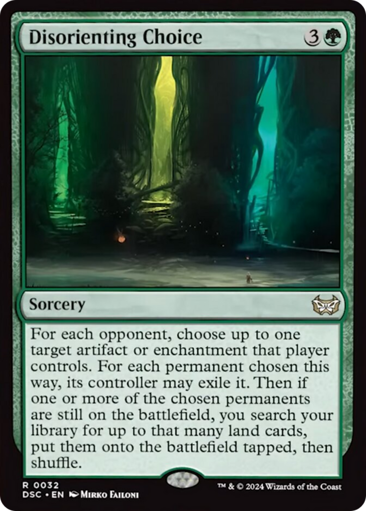 Disorienting Choice (Extended Art) [Duskmourn: House of Horror Commander] | Mindsight Gaming