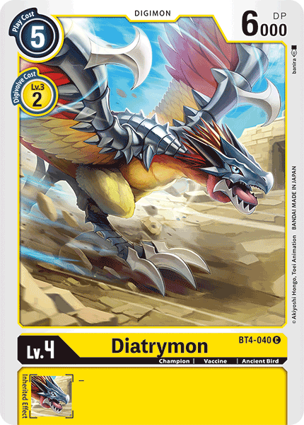 Diatrymon [BT4-040] [Great Legend] | Mindsight Gaming