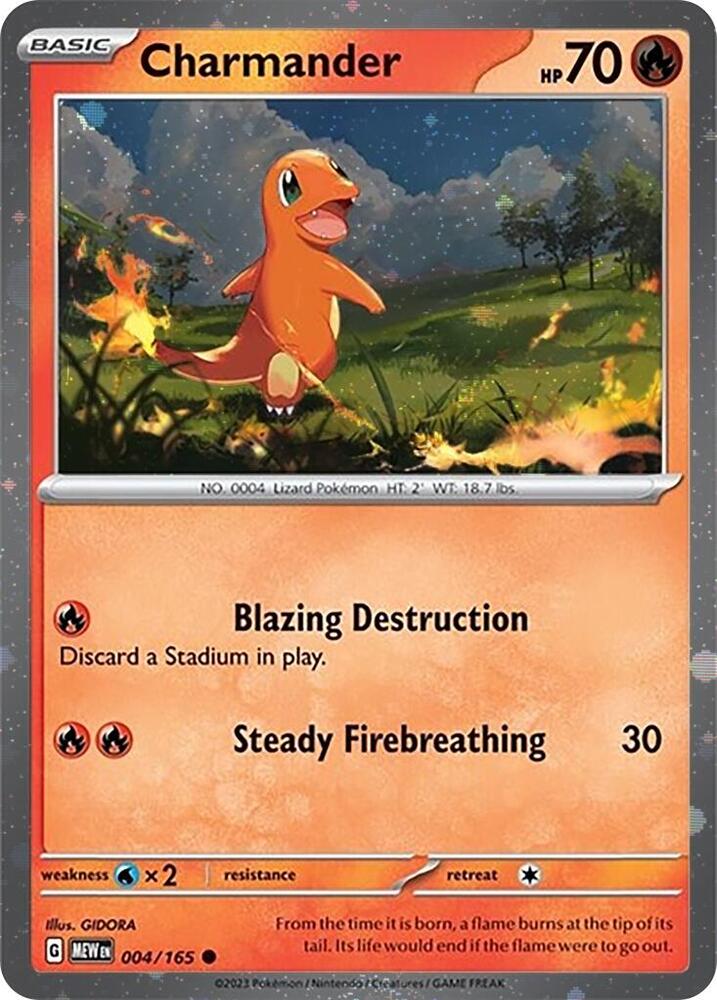 Charmander (004) (Cosmos Holo) [Scarlet & Violet: Black Star Promos] | Mindsight Gaming