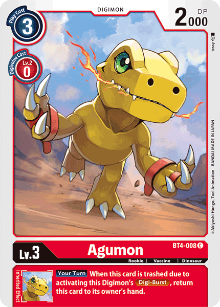 Agumon [BT4-008] [Great Legend] | Mindsight Gaming