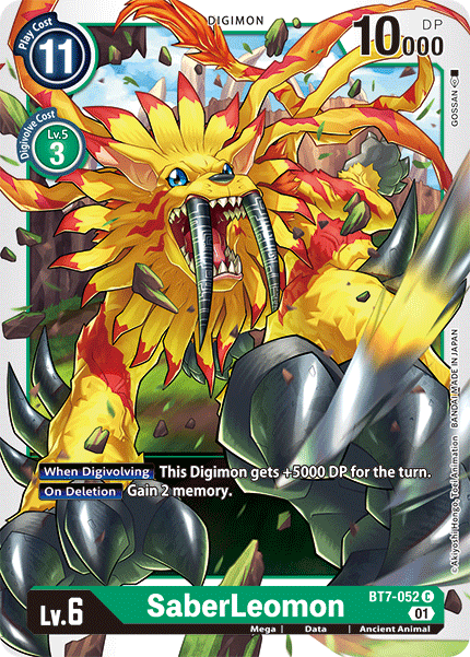 SaberLeomon [BT7-052] [Next Adventure] | Mindsight Gaming