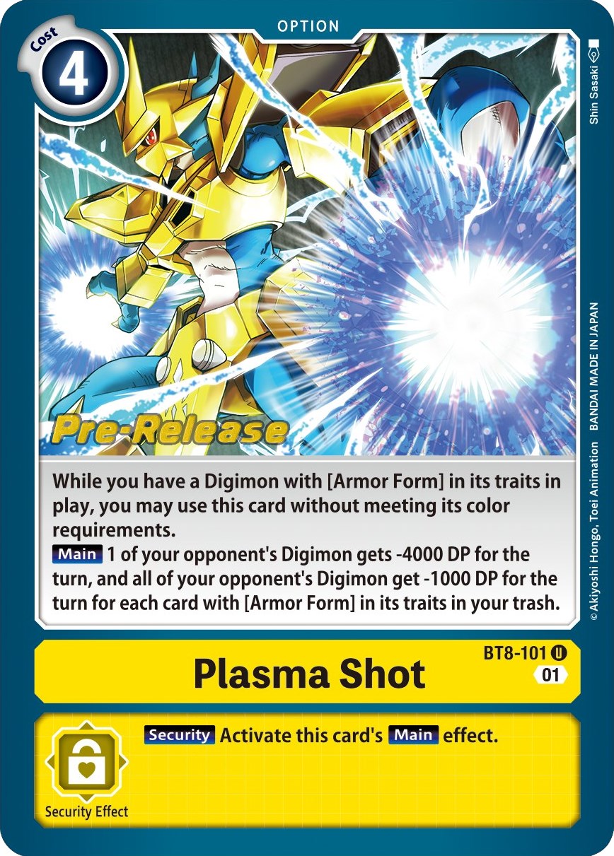 Plasma Shot [BT8-101] [New Awakening Pre-Release Cards] | Mindsight Gaming