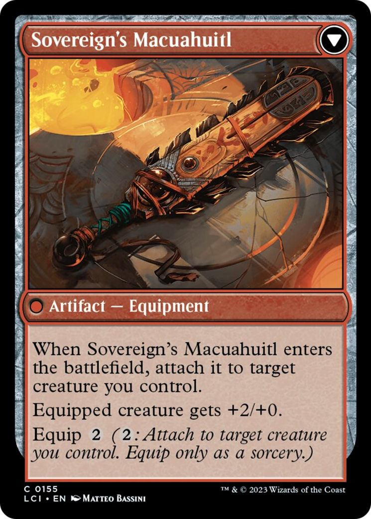 Idol of the Deep King // Sovereign's Macuahuitl [The Lost Caverns of Ixalan] | Mindsight Gaming