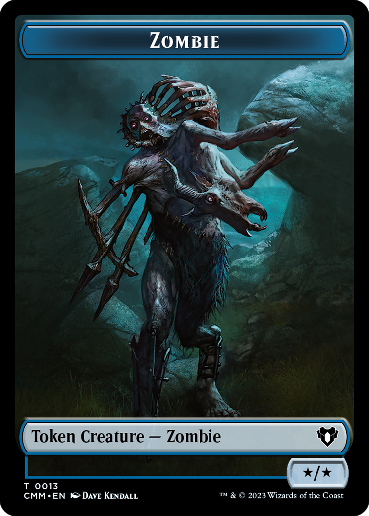 Zombie Token (13) [Commander Masters Tokens] | Mindsight Gaming