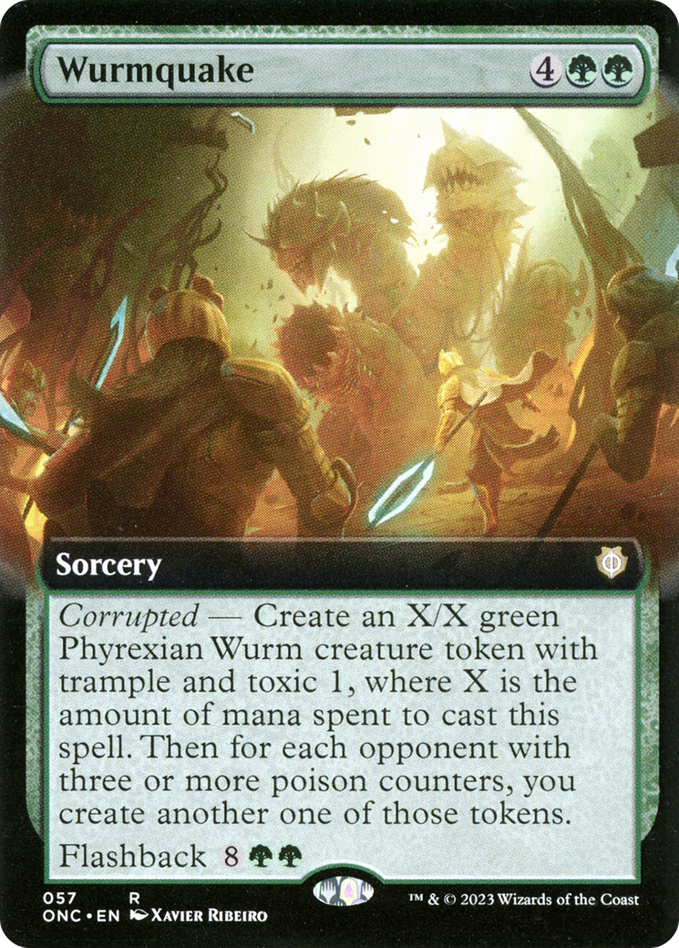 Wurmquake (Extended Art) [Phyrexia: All Will Be One Commander] | Mindsight Gaming