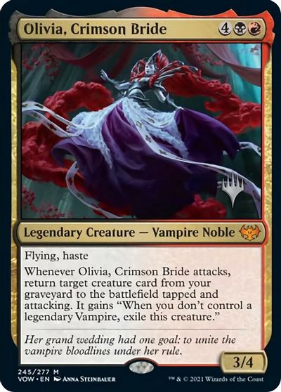 Olivia, Crimson Bride (Promo Pack) [Innistrad: Crimson Vow Promos] | Mindsight Gaming