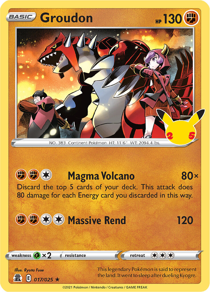 Groudon (017/025) [Celebrations: 25th Anniversary] | Mindsight Gaming