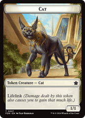 Cat (0027) // Phyrexian Goblin Double-Sided Token [Foundations Tokens] | Mindsight Gaming