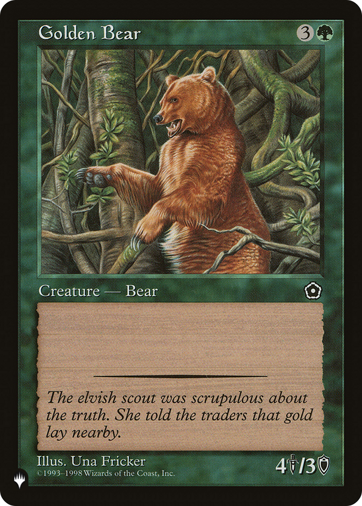 Golden Bear [The List Reprints] | Mindsight Gaming