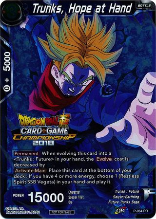 Trunks, Hope at Hand (P-064) [Tournament Promotion Cards] | Mindsight Gaming