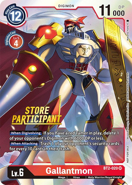 Gallantmon [BT2-020] (Store Participant) [Release Special Booster Promos] | Mindsight Gaming