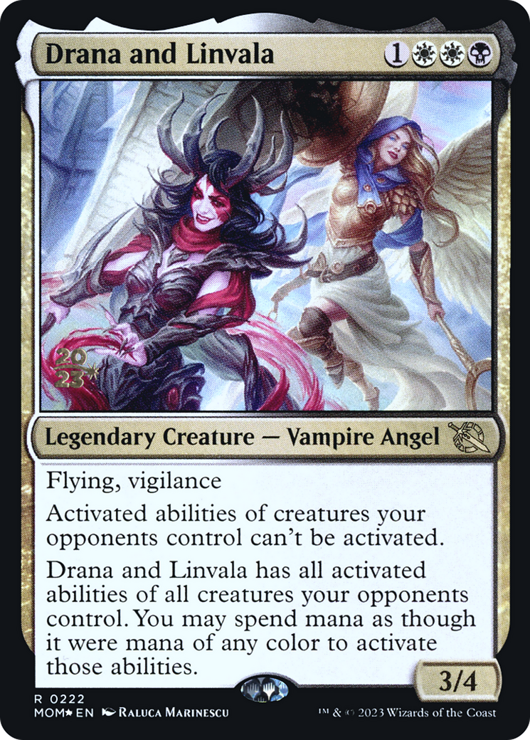 Drana and Linvala [March of the Machine Prerelease Promos] | Mindsight Gaming