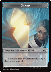 Glimmer // Shard Double-Sided Token [Duskmourn: House of Horror Tokens] | Mindsight Gaming