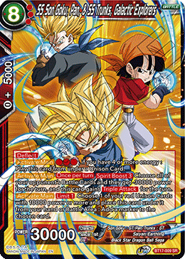 SS Son Goku, Pan, & SS Trunks, Galactic Explorers (BT17-009) [Ultimate Squad] | Mindsight Gaming