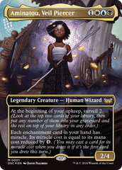 Aminatou, Veil Piercer (Borderless) [Duskmourn: House of Horror Commander] | Mindsight Gaming