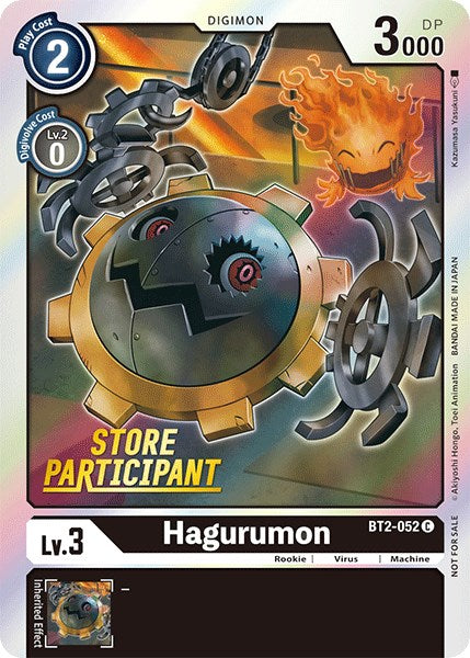 Hagurumon [BT2-052] (Store Participant) [Release Special Booster Promos] | Mindsight Gaming