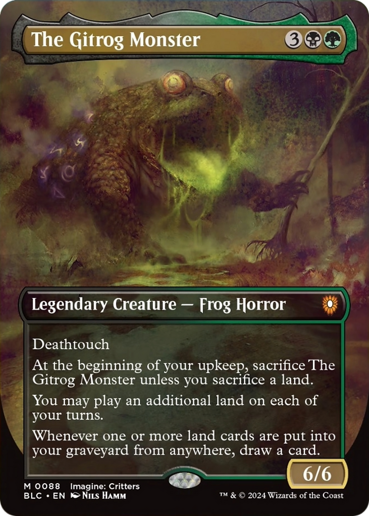 The Gitrog Monster (Borderless) [Bloomburrow Commander] | Mindsight Gaming