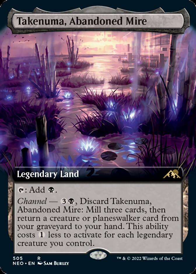 Takenuma, Abandoned Mire (Extended Art) [Kamigawa: Neon Dynasty] | Mindsight Gaming