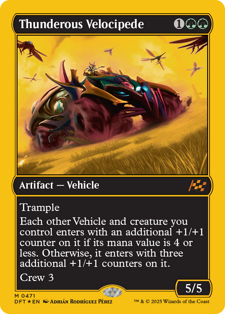 Thunderous Velocipede (First-Place Foil) [Aetherdrift] | Mindsight Gaming