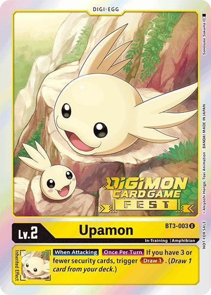 Upamon [BT3-003] (Digimon Card Game Fest 2022) [Release Special Booster Promos] | Mindsight Gaming