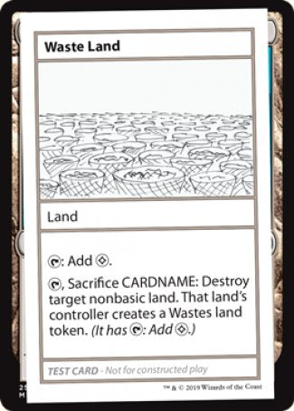 Waste Land (2021 Edition) [Mystery Booster Playtest Cards] | Mindsight Gaming