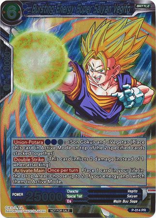 Bursting Energy Super Saiyan Vegito (P-014) [Promotion Cards] | Mindsight Gaming