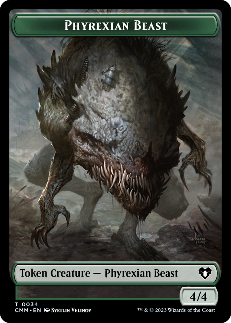 Phyrexian Beast Token [Commander Masters Tokens] | Mindsight Gaming