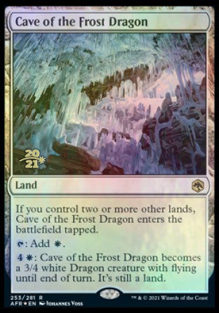 Cave of the Frost Dragon [Dungeons & Dragons: Adventures in the Forgotten Realms Prerelease Promos] | Mindsight Gaming