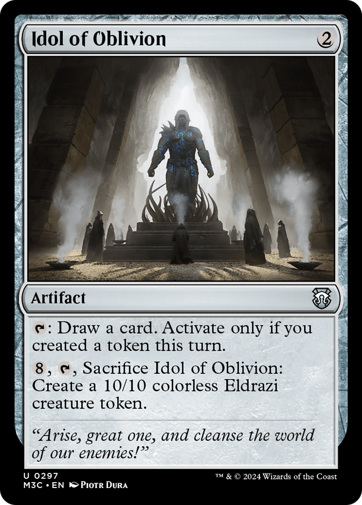 Idol of Oblivion (Ripple Foil) [Modern Horizons 3 Commander] | Mindsight Gaming