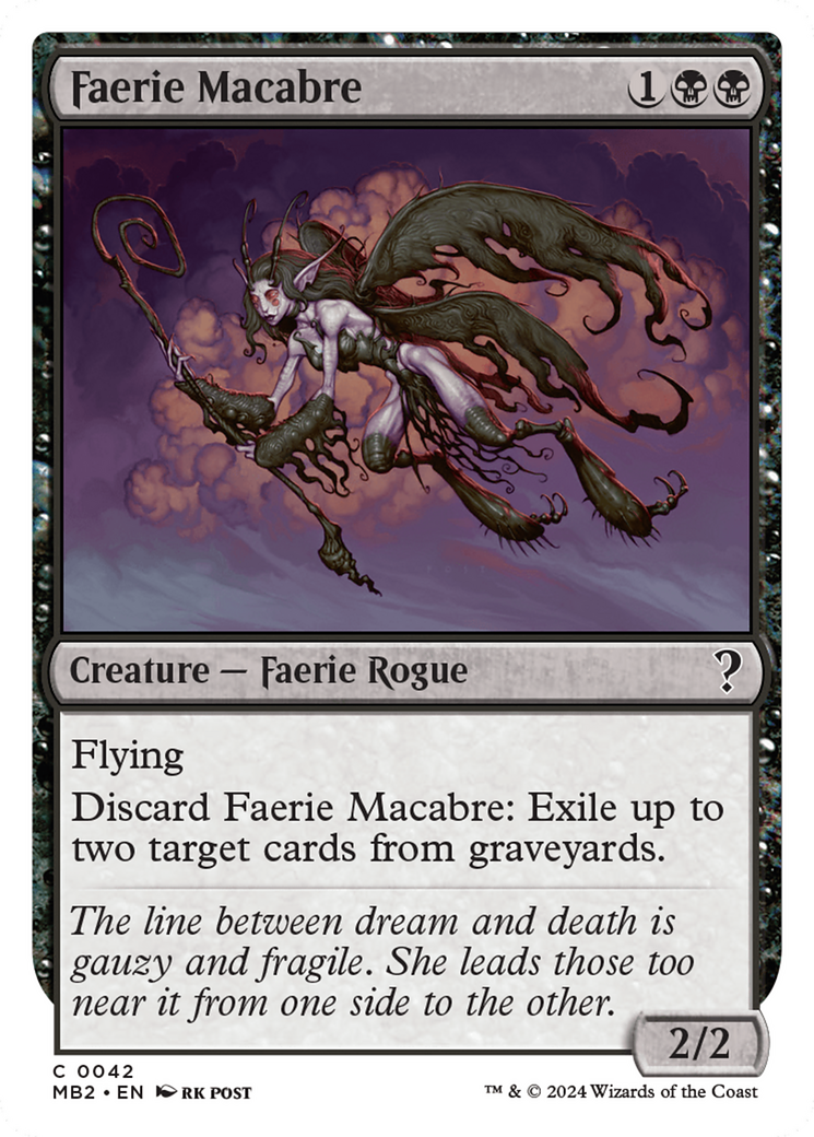 Faerie Macabre (White Border) [Mystery Booster 2] | Mindsight Gaming