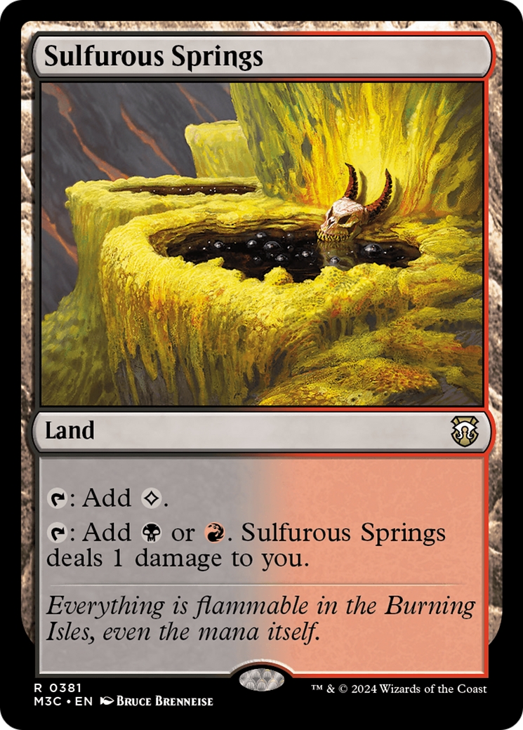 Sulfurous Springs (Ripple Foil) [Modern Horizons 3 Commander] | Mindsight Gaming