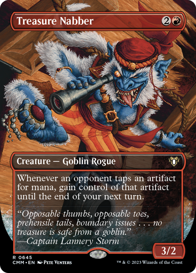 Treasure Nabber (Borderless Alternate Art) [Commander Masters] | Mindsight Gaming