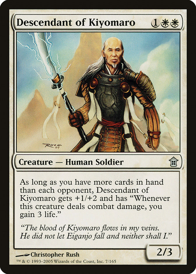 Descendant of Kiyomaro [Saviors of Kamigawa] | Mindsight Gaming