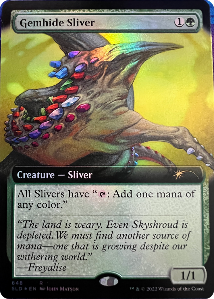 Gemhide Sliver (Extended Art) [Secret Lair Drop Series] | Mindsight Gaming