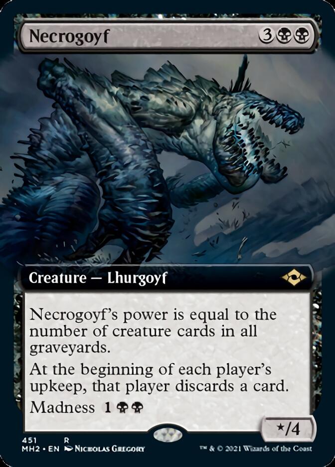 Necrogoyf (Extended Art) [Modern Horizons 2] | Mindsight Gaming