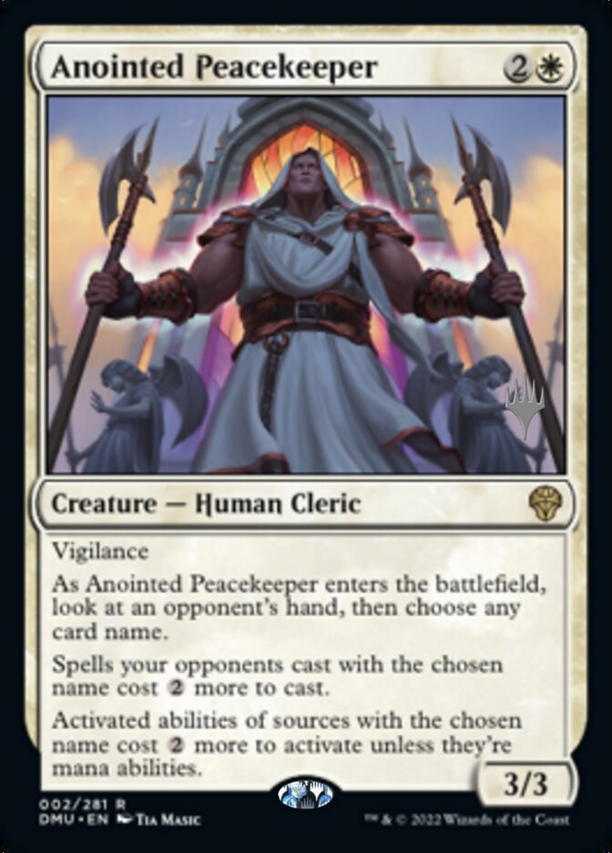 Anointed Peacekeeper (Promo Pack) [Dominaria United Promos] | Mindsight Gaming