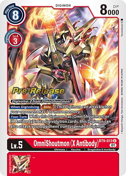 OmniShoutmon (X Antibody) [BT9-013] [X Record Pre-Release Promos] | Mindsight Gaming