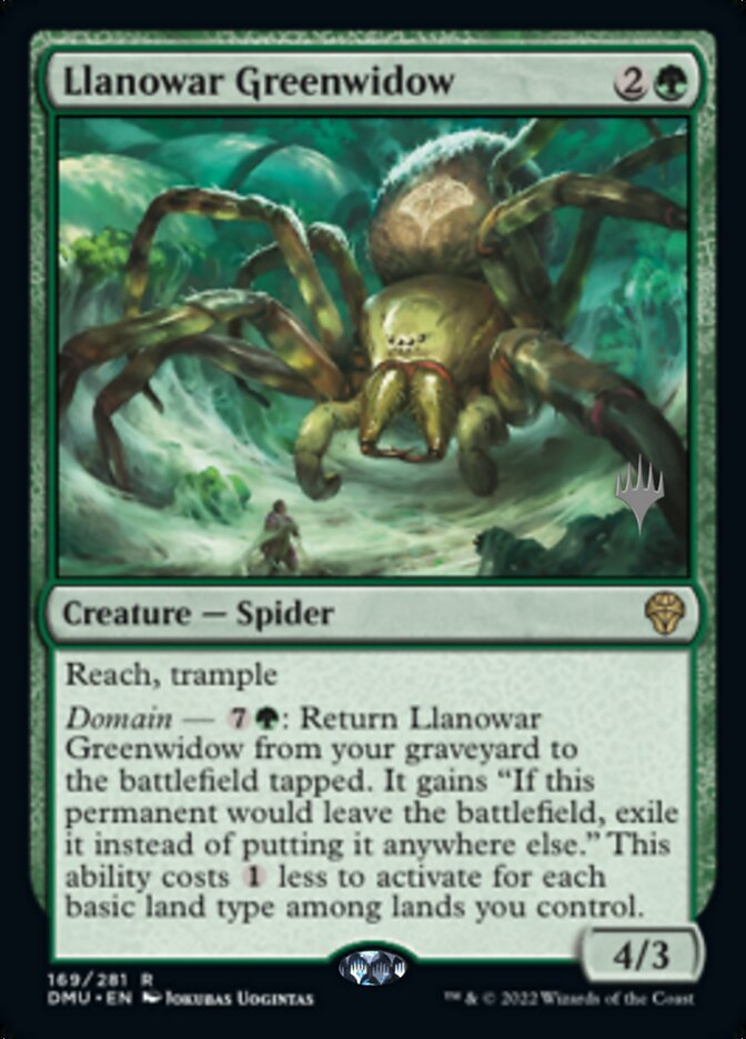 Llanowar Greenwidow (Promo Pack) [Dominaria United Promos] | Mindsight Gaming