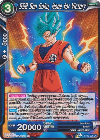 SSB Son Goku, Hope for Victory (BT10-036) [Rise of the Unison Warrior 2nd Edition] | Mindsight Gaming