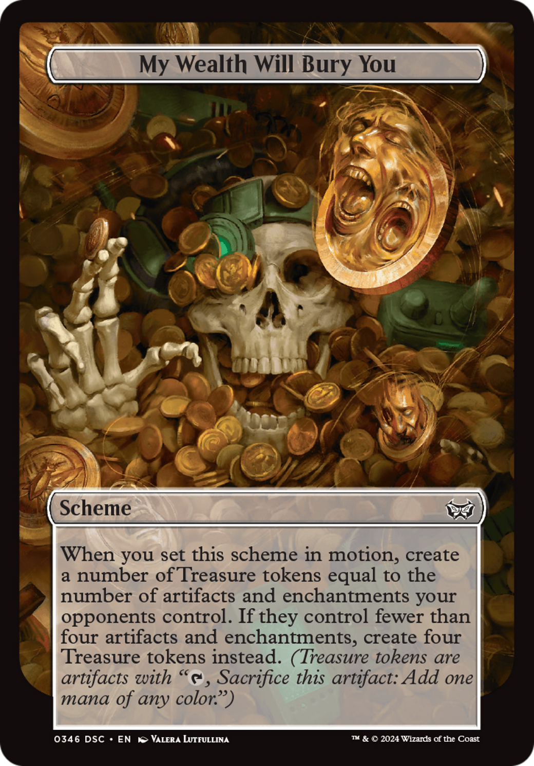 My Wealth Will Bury You (Full Art) [Duskmourn: House of Horror Commander] | Mindsight Gaming