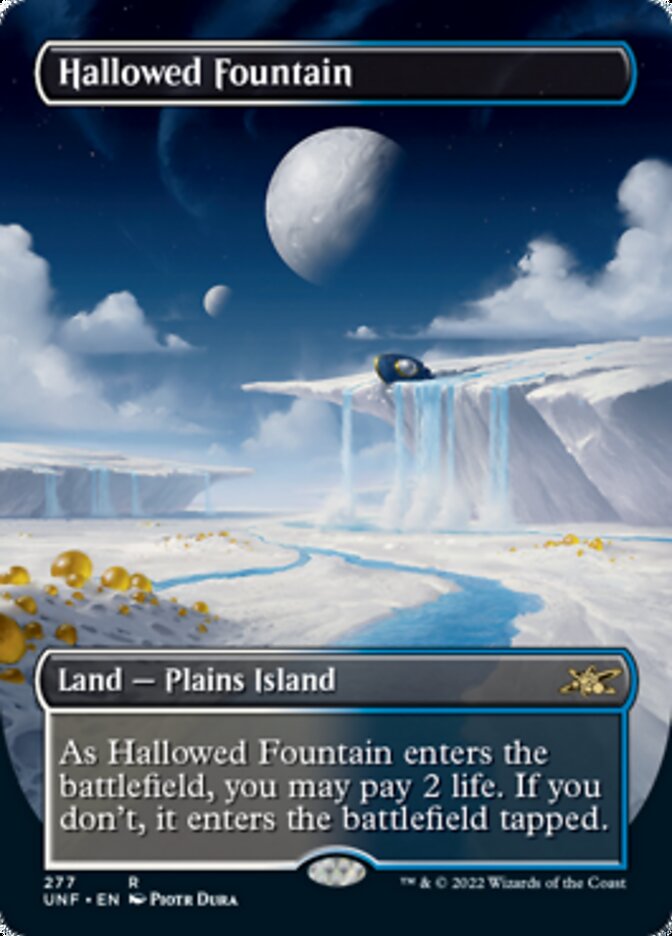 Hallowed Fountain (Borderless) [Unfinity] | Mindsight Gaming