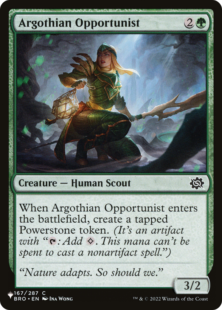 Argothian Opportunist [The List Reprints] | Mindsight Gaming