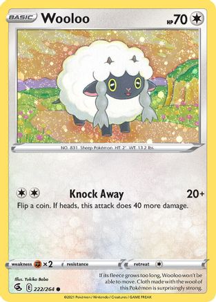 Wooloo (222/264) (Cosmos Holo) [Sword & Shield: Fusion Strike] | Mindsight Gaming