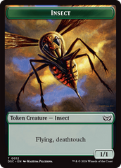 Insect (0012) // Spider Double-Sided Token [Duskmourn: House of Horror Commander Tokens] | Mindsight Gaming