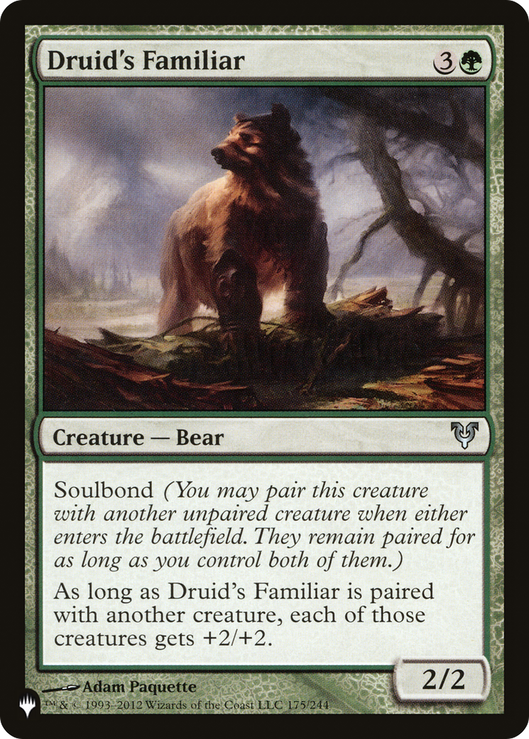 Druid's Familiar [The List] | Mindsight Gaming