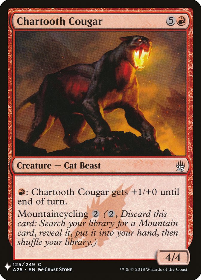 Chartooth Cougar [Mystery Booster] | Mindsight Gaming